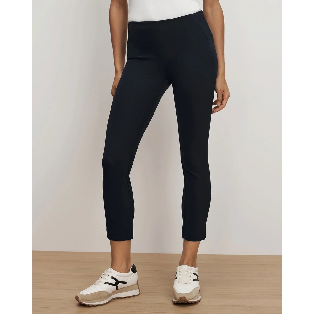 VERONICA BEARD PANTS ZIP BACK SCUBA Mid Rise Skinny Black size 8